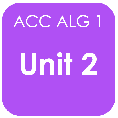 Acc Alg 1-Unit 2 